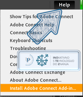 Namestitev Adobe Connect